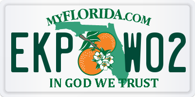 FL license plate EKPW02