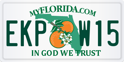 FL license plate EKPW15