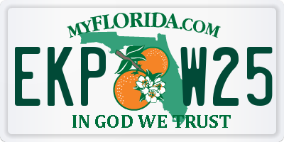 FL license plate EKPW25