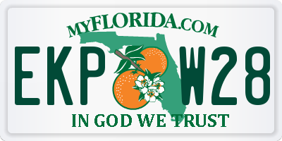 FL license plate EKPW28