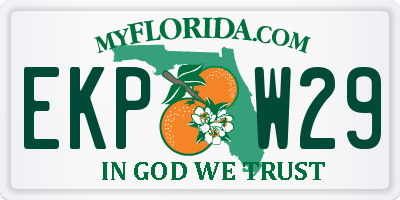 FL license plate EKPW29