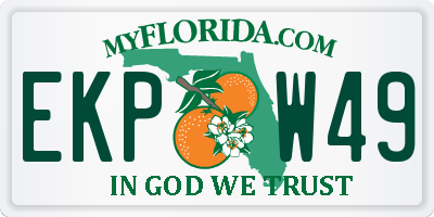 FL license plate EKPW49