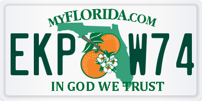 FL license plate EKPW74