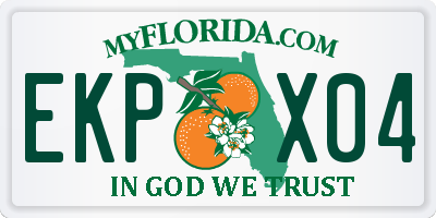 FL license plate EKPX04