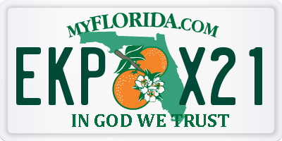 FL license plate EKPX21