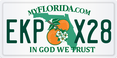 FL license plate EKPX28