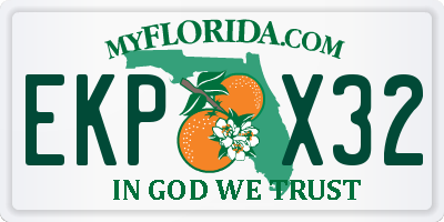 FL license plate EKPX32