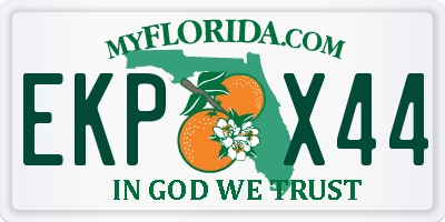 FL license plate EKPX44