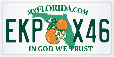 FL license plate EKPX46