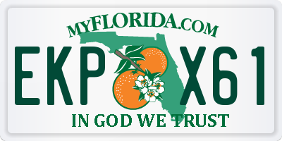 FL license plate EKPX61