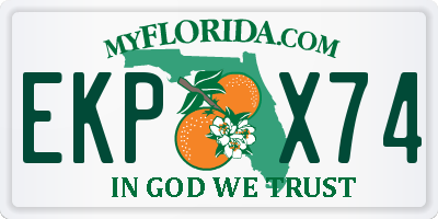 FL license plate EKPX74
