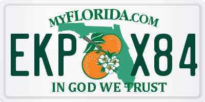 FL license plate EKPX84