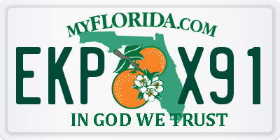 FL license plate EKPX91