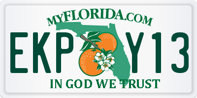 FL license plate EKPY13