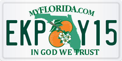 FL license plate EKPY15
