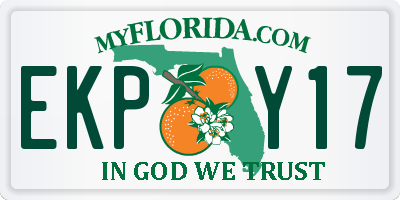 FL license plate EKPY17