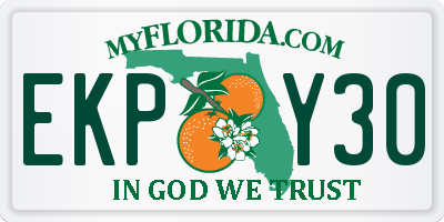 FL license plate EKPY30