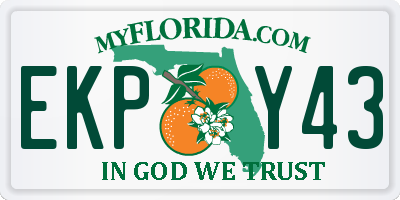 FL license plate EKPY43