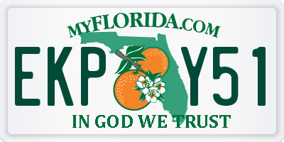 FL license plate EKPY51