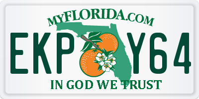 FL license plate EKPY64
