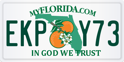 FL license plate EKPY73