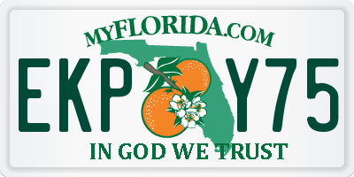 FL license plate EKPY75
