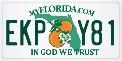 FL license plate EKPY81
