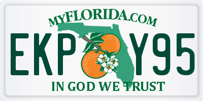FL license plate EKPY95