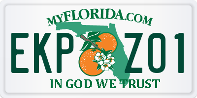FL license plate EKPZ01