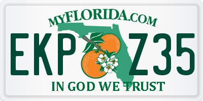 FL license plate EKPZ35