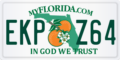 FL license plate EKPZ64