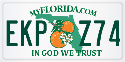 FL license plate EKPZ74