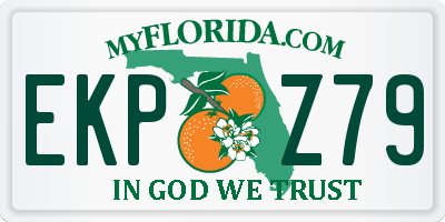 FL license plate EKPZ79