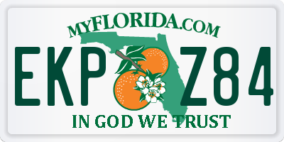 FL license plate EKPZ84