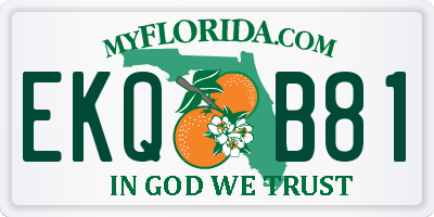 FL license plate EKQB81
