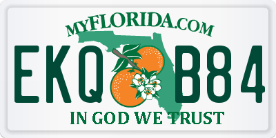 FL license plate EKQB84