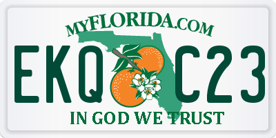 FL license plate EKQC23