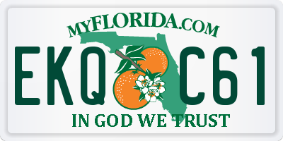 FL license plate EKQC61