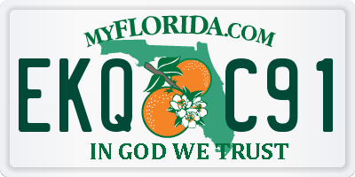 FL license plate EKQC91