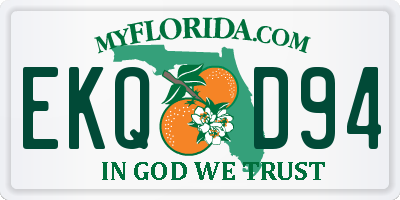 FL license plate EKQD94