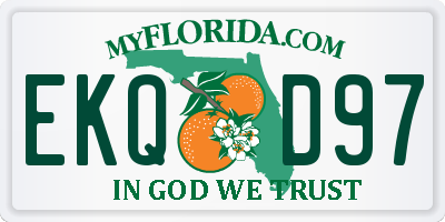 FL license plate EKQD97