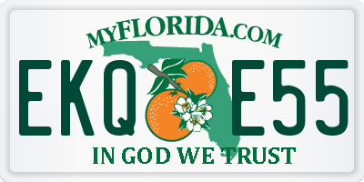FL license plate EKQE55