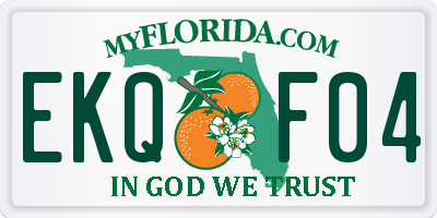 FL license plate EKQF04