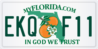 FL license plate EKQF11