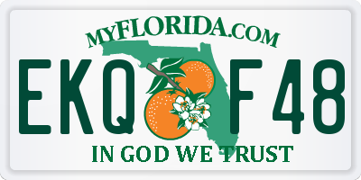 FL license plate EKQF48