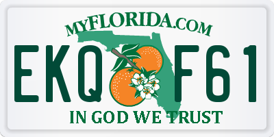 FL license plate EKQF61