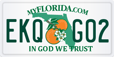 FL license plate EKQG02