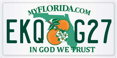 FL license plate EKQG27
