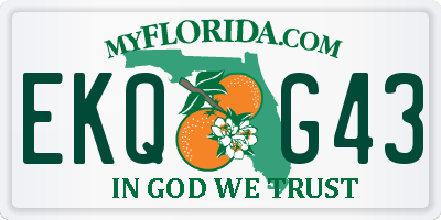 FL license plate EKQG43
