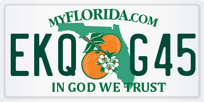FL license plate EKQG45